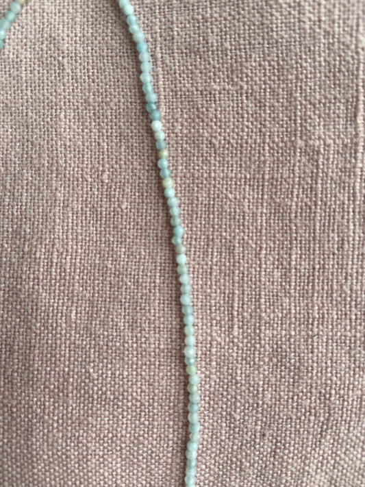 Tiny chalcedony necklace